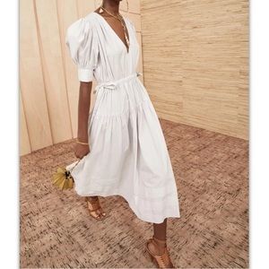 NWOT Ulla Johnson Imani dress in dove grey, size 6